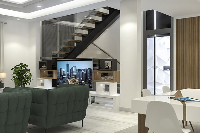 Open space living room